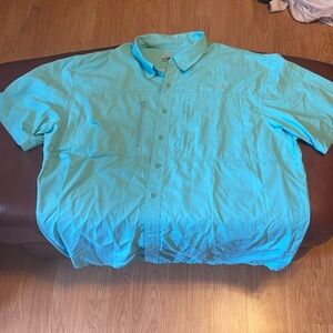 Ariat TEK XXL heat series light blue short sleeve active shirt